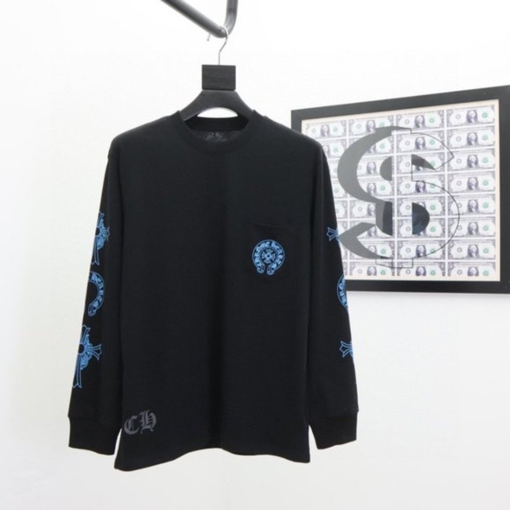 Croy heart 2021ss cross group letter horseshoe series sweater